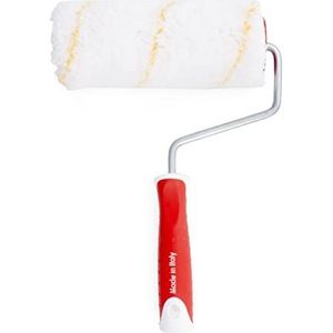 Pennellificio 2000 | Professionele rol voor ruwe muren, van polyamide, ruwe oppervlakken, op waterbasis en minerale kleuren, breedte 20 cm, Made in Italy