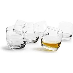 Sagaform 5015280 Club Whiskybril, afgeronde basis, 6-pack, transparant