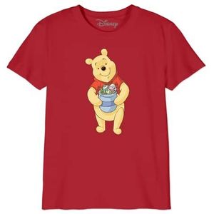 Disney Easter with Winnie BODWINITS006 T-shirt voor jongens, rood, maat 14 jaar, Rood, 14 Jaren
