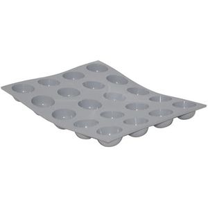 De Buyer 1850.21 Mini halve bolletjes, 20 gaten, Ø 3 cm