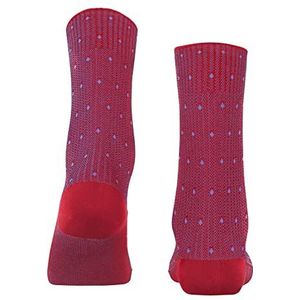 FALKE Dames Rib Dot Sokken duurzaam biologisch katoen dun patroon 1 paar, rood (scarlet 8070), 38 EU