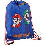 Super Mario en Luigi Lunchzak - Ademend en duurzaam materiaal - Koordriemen - Biedt veel ruimte - Ideaal voor lichtgewicht - 29 x 40 cm - Speelgoedtassen
