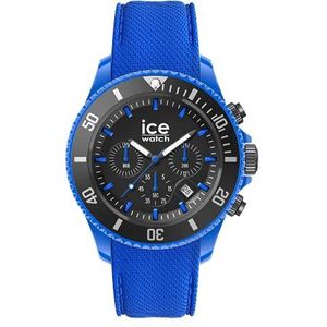 Ice-Watch - ICE chrono Neon blue - Blauw herenhorloge met siliconen armband - Chrono - 019840 (Large)