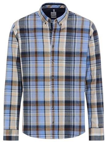 BRAX - Overhemd Style Daniel - Blauw - Overhemd