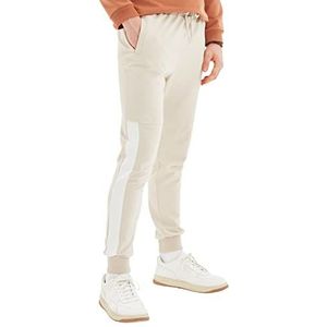 Trendyol Heren TMNAW21EA0251 Joggingbroek, Beige, XL, Beige, XL