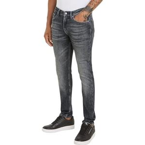 Calvin Klein Jeans Skinny Broeken voor heren, grijs, 38W / 32L