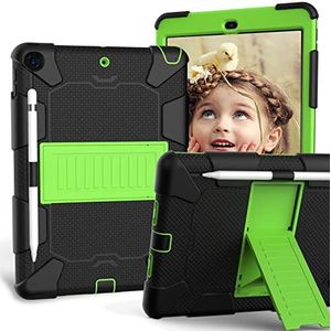 Nieuwe iPad Case 2018/2017 9.7"" Case met Roterende Stand en Screen Protector, Schokbestendig Beschermhoes voor iPad 5e/6e Gen/Pro 9.7/Air 2 Zwart