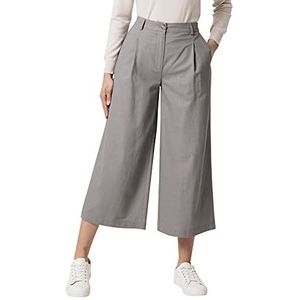 Damart Capribroek van linnen, broek, tin, elastisch