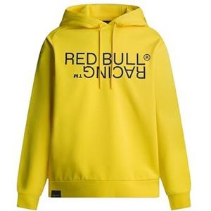 Red Bull Racing X Pepe Jeans Heren RBR REFLECT LOGO GRAPHIC HOODY Sweatshirt, Geel (GEEL), S, Geel, S
