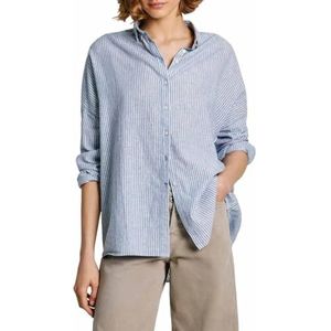 Overhemd - Gestreept - Katoen/Linnen - Lange Mouwen