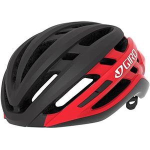 Giro Agilis MIPS fietshelm voor volwassenen, matzwart/helder rood, S (51-55 cm)