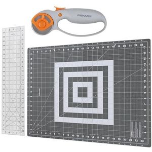 Fiskars Naaien roterende set, wit/grijs