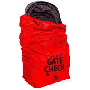 Disney Baby by J.L. Childress Gate Check Air reistas voor enkele en dubbele kinderwagens, rood