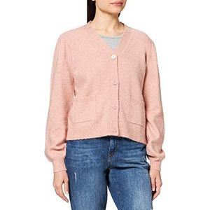 Minus Dames Angie Knit Cardigan Sweater, Pale Rose Melange, L