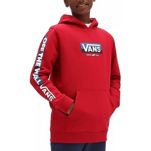 Vans by Easy Logo PO Boys Sweatshirt met capuchon, rood, 14-16 jaar