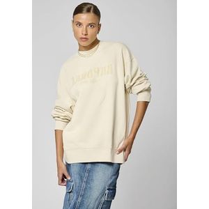 Kaporal, Sweatshirt voor dames, regular fit, lange mouwen, ronde hals, model Silt, kleur mastic, maat XS, Afdichtingsmiddel, XXS