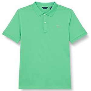 GANT Originele SS Pique Poloshirt voor jongens, MID groen, standaard, Mid Green, 122/128 cm