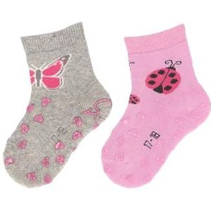 Sterntaler Meisjessokken (set van 2), lichtgrijs, gemêleerd, 22 EU