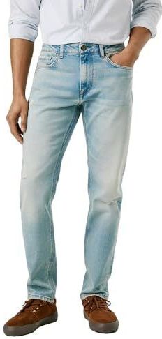 Pepe Jeans Stanley Tapered Jeans voor heren, Blauw (denim-2wt), 28W / 32L