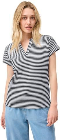 Cecil - Shirt - Urban Navy Blue - Katoen/Polyester/Viscose