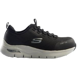 Skechers Dames Arch Fit SR Ebinal Brand- en veiligheidslaarzen, Zwart Grijs, 37.5 EU