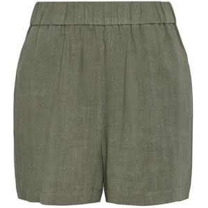 PIECES Pcvinsty Hw Linen Shorts Noos Linnen Shorts voor dames, diep lichen green, L