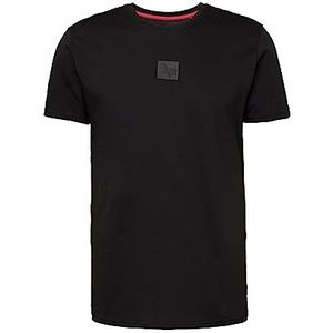ALPHA INDUSTRIES Label T T-shirt voor heren, 03-zwart, XL