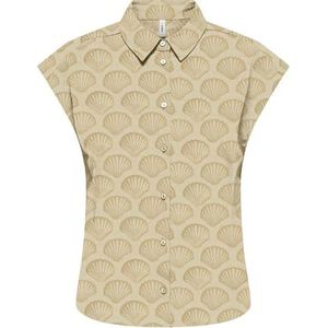 Only - Shirt - Tieners - All-Over Print - Knoopsluiting - Korte Mouwen