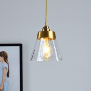 Lywins® E27 goud koper glas moderne Scandinavische hanglamp hanglamp eetkamer decor keukenverlichting eilandverlichting modern decor hanglamp kristal licht