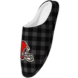 FOCO Nfl Sherpa gevoerde Buffalo Check traagschuim pantoffels voor heren