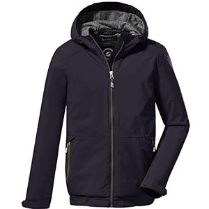 killtec Boy's Functioneel jack/outdoorjack met capuchon, waterdicht - KOS 74 BYS JCKT, dark navy, 116, 37975-000