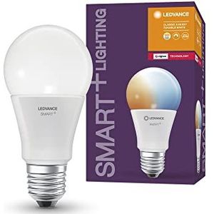 LEDVANCE Smart+ lamp met ZigBee technologie, 9W, A60, mat, voet E27, lichtkleur Tunable White, 806lm, verpakking van 4