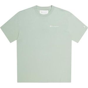 Champion Rochester 1919 Eco Future - Circular gerecycled katoen S/L T-shirt, lichtgroen pastel, S heren SS24, lichtgroen pastel, S