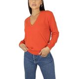 Win's - Damestrui - Oranje - V-hals - Kasjmier