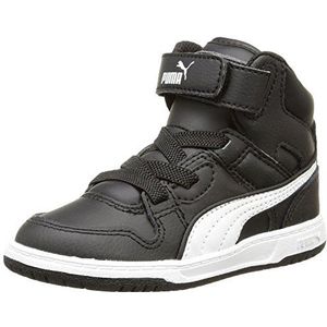 PUMA Rebound Street L, uniseks kinderen, Zwart Zwart Wit, 21 EU