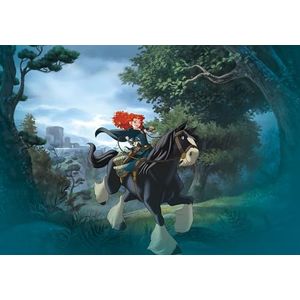 Disney Komar Vlies fotobehang - Merida Riding - afmetingen: 400 x 280 cm (breedte x hoogte) - kinderkamer, wandbehang, IADX8-002