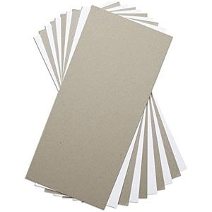 Sizzix Surfacez-Materialen 663891, Mixed Media Board, 10 stuks, meerdere kleuren, wit en grijs, eenheidsmaat