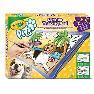 CRAYOLA Pets - Light Up Tracing Pad, Led Tekenbord, Teken jouw huisdier na, Creatieve Activiteit en Cadeau voor Kinderen, 04-1034