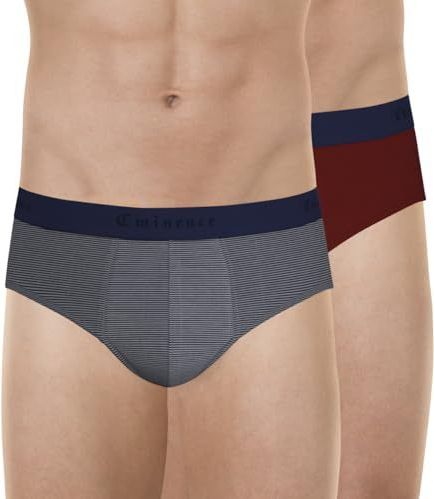 Eminence - Mariniere/roest - Set van 2 Herenslips - Stretchkatoen - Oeko-Tex®-label Standard 100