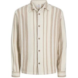 Overhemd - Gestreept - Katoen - Losse Pasvorm - Lange Mouw