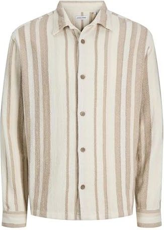 Overhemd - Gestreept - Katoen - Losse Pasvorm - Lange Mouw