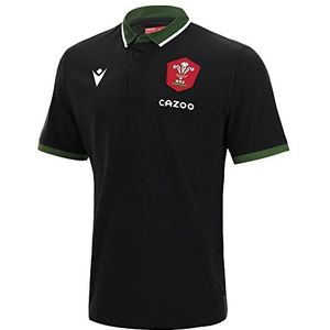 Macron Mannen Welsh Rugby 2021/22 Korte Mouw Weg Katoen Replica Shirt Welsh Rugby 2021/22 Korte Mouw Weg Katoen Replica Shirt