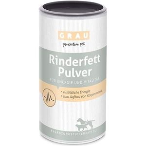 GRAU - het origineel - rundvetpoeder, de snelle energieleverancier met 80% vetgehalte, 1 verpakking (1 x 400 g), aanvullend diervoeder voor honden & katten