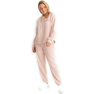 NA-KD Good Will Bedrukt sweatshirt met capuchon voor dames, Dusty Roze, L