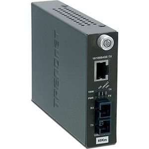 TRENDnet TFC-110S60i 10/100Base-TX naar 100Base-FX Smart Fiber Converter