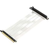 LINKUP - Ultra PCIe 4.0 X16 Riser Kabel [RTX4090 RX6950XT x570 B550 Z690 Getest] Afgeschermd Verticaal Gemonteerd Gaming PCI Express Gen4┃Universele 90 Graden Contactdoos {10cm} Gen 3.0 Compatibel┃Wit