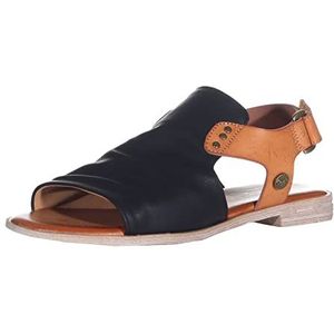 Mustang 1388-802 platte sandalen voor dames, zwart, 40 EU