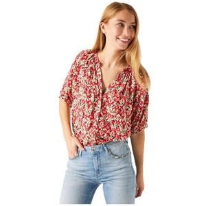 Garcia Damesshirt met korte mouwen, Lush Pink, XS