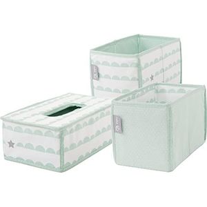 O-Kinee Box voor vochtige doekjes met deksel, toiletvergrendeling in wit, van kunststof, voor baby, thuis en op kantoor