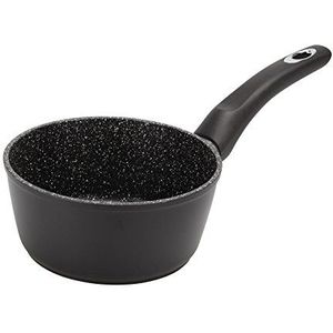 Crealys 518825 steelpan, aluminium, zwart, 7,5 x 16,5 x 32,5 cm